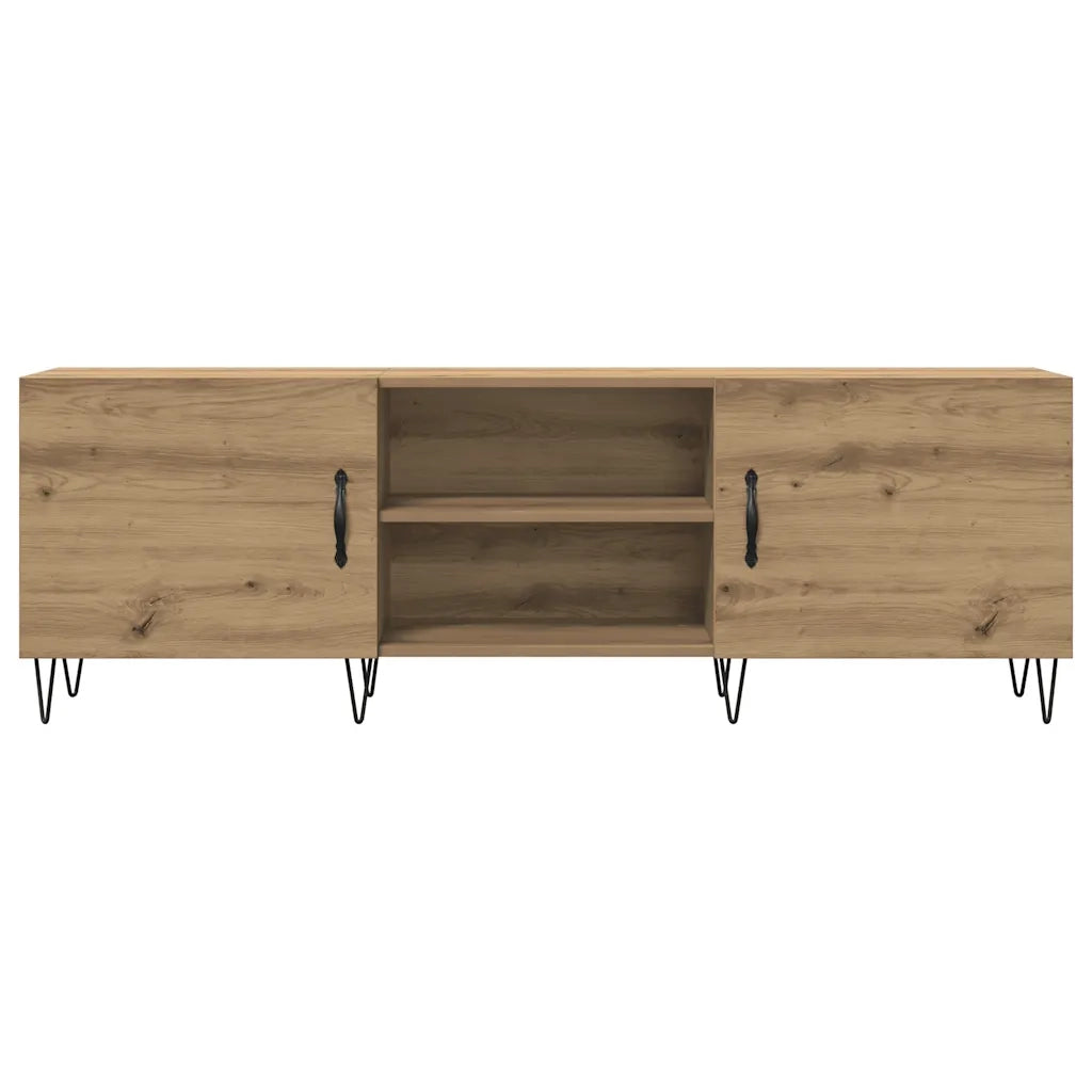 Mobile Porta TV Rovere Artigianale 150x30x50cm in Truciolato 857327