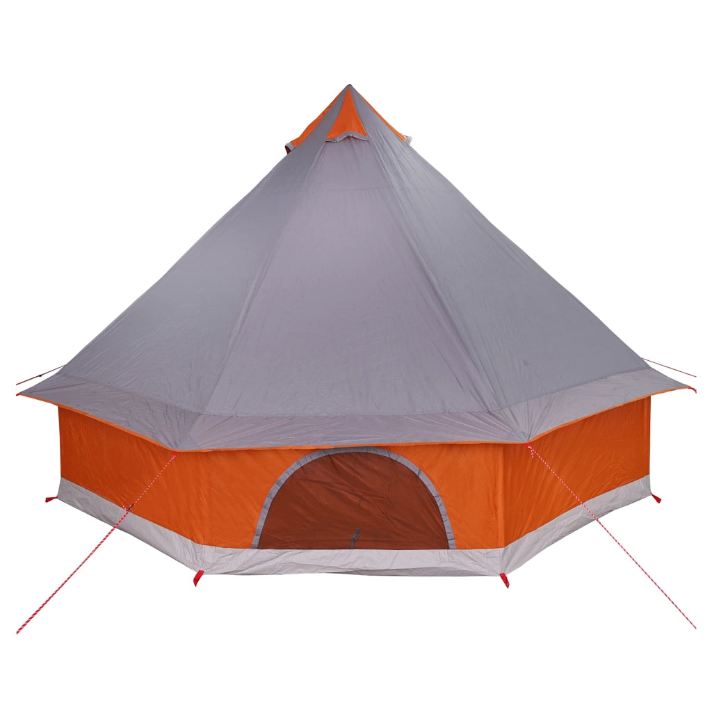 Tenda per famiglie Tipi grigia e arancione per 8 persone impermeabile