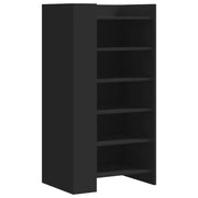 Scarpiera | Mobile per scarpe Nera 52x37,5x100 cm in Legno Multistrato