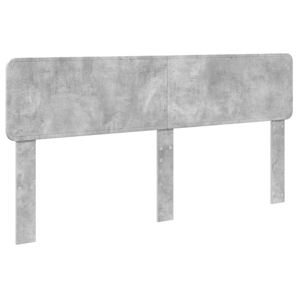 Letto con Contenitore con testiera Grigio cemento 180 x 200 cm 3412251