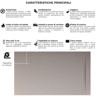 Piatto Doccia in Pietra 80x160 cm Bonussi Ardesia Calcutta Grigio Chiaro