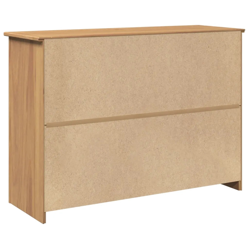 Credenza con Cassetti PANAMA 112x40x80cm Legno Massello di Pino 4016385