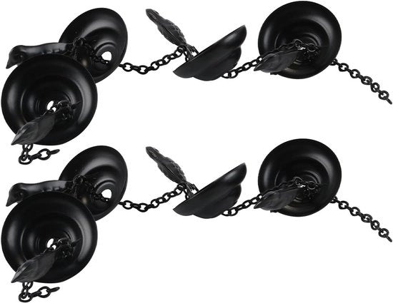 Catena decorativa per esterno - Ideale per uccelli mobili - Perfetta per una housewarming - Decorazione per esterni - Nero -