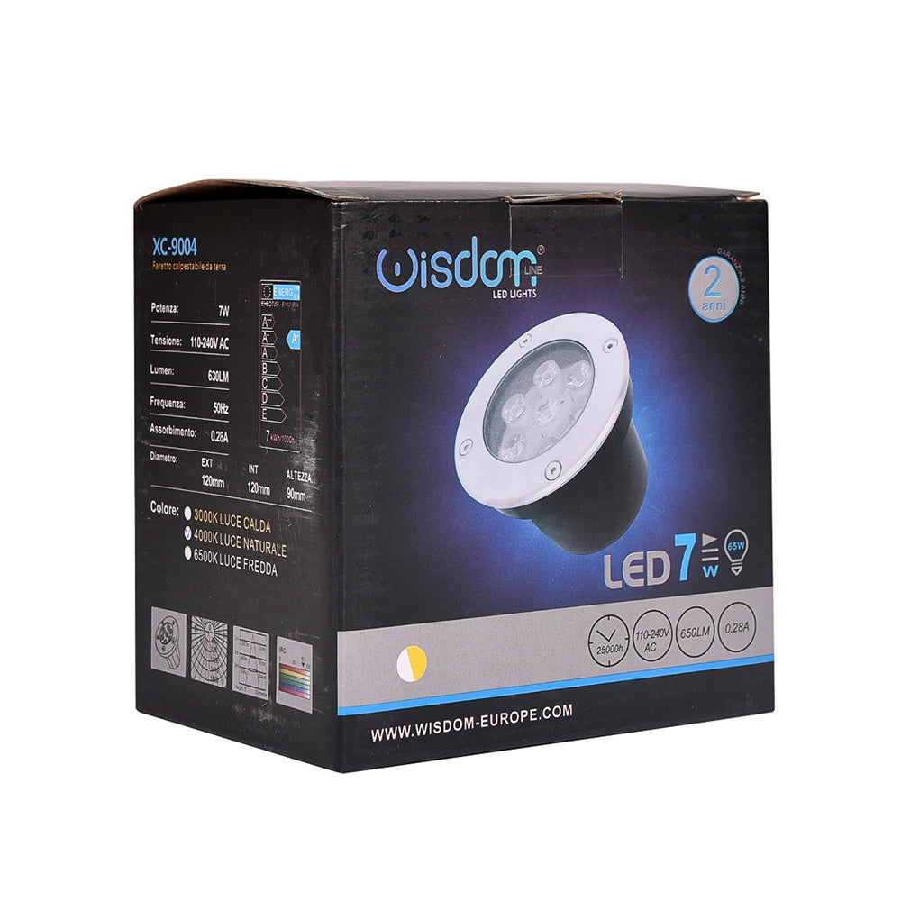 SEGNAPASSO LED CALPESTABILE 7W LUCE NATURALE 4000K° - ILLUMINAZIONE EFFICIENTE PER I TUOI SPAZI ESTERNI