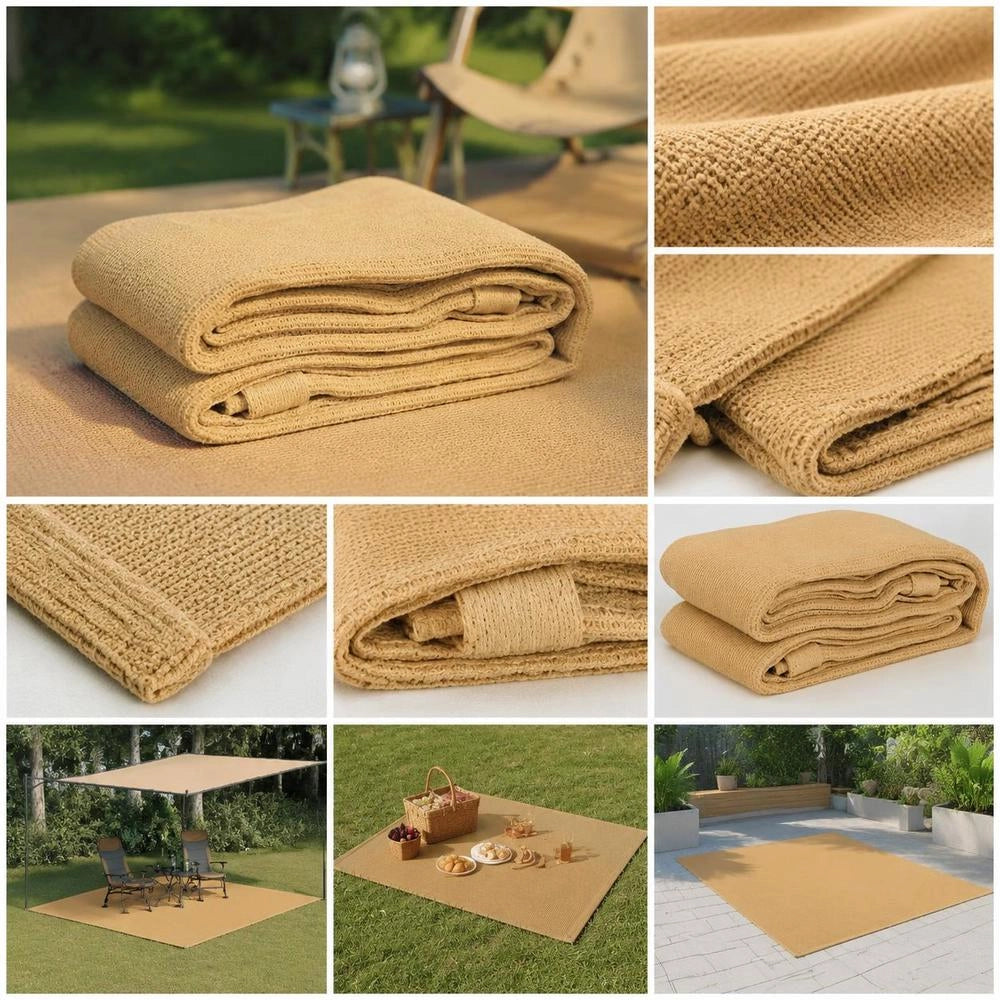 Tent Carpet, Sand Color, 300x500 Cm, HDPE