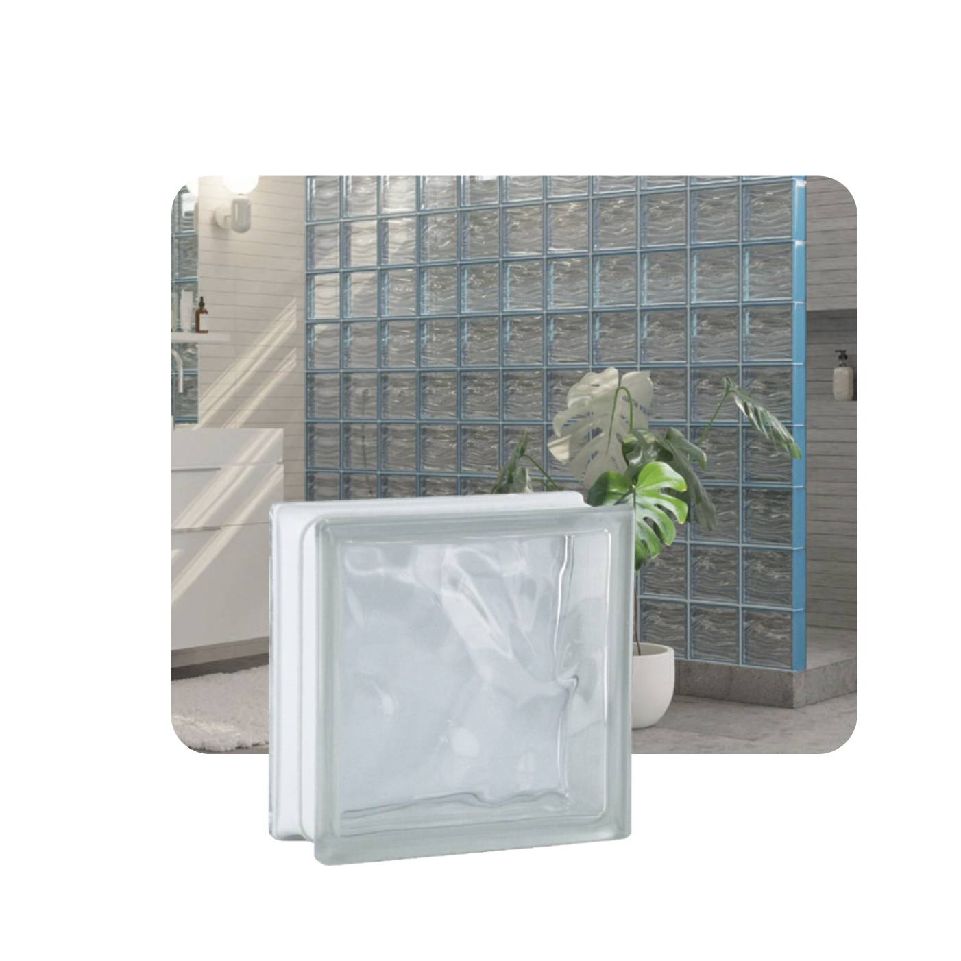 VETROMATTONE ONDULATO TRASPARE