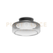 TOPICO LAMPADARIO DA SOFFITTO IN VETRO E METALLO LED 3000K 19W  2050 lm FUME' 35CM