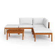 Set di mobili da giardino mobili da esterno 6 pezzi con cuscini crema legno massello di acacia 02_0016748