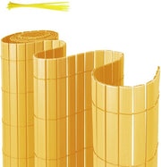 Schermo di separazione per giardino e terrazza 0,8x4m PVC a forma di W, resistente al vento e al tempo, UV resistente, per giardino e terrazza, in PVC.