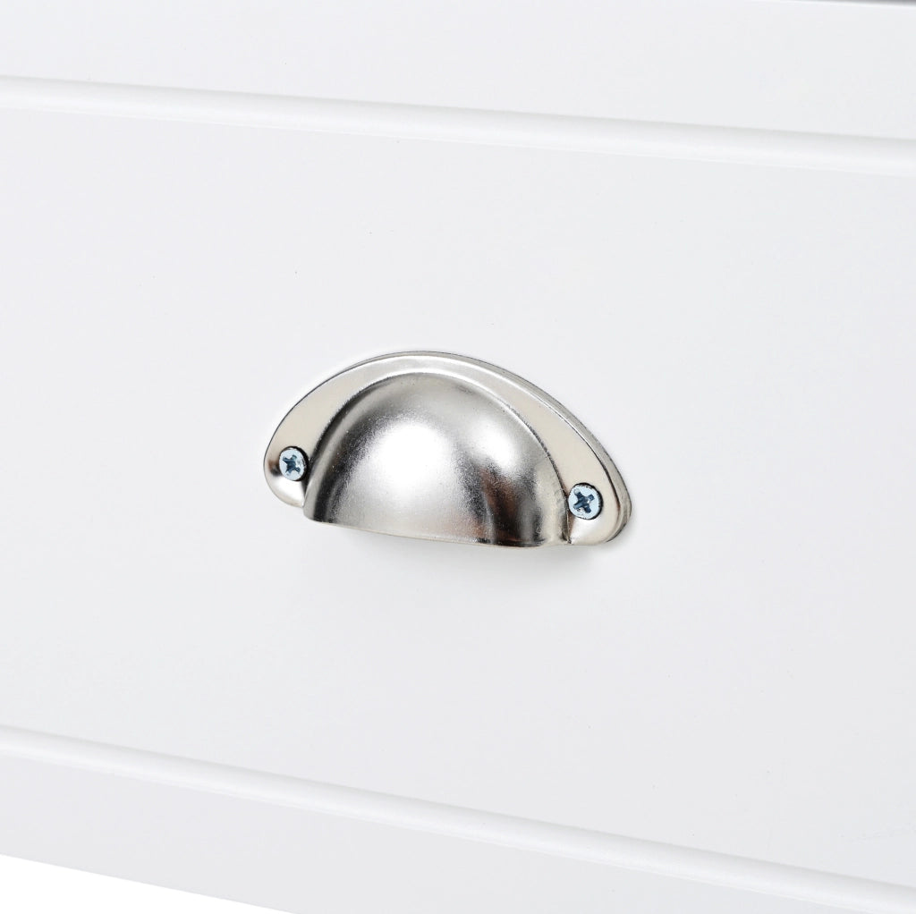 Mobile bagno freestanding con lavabo rotondo in ceramica, 60 cm