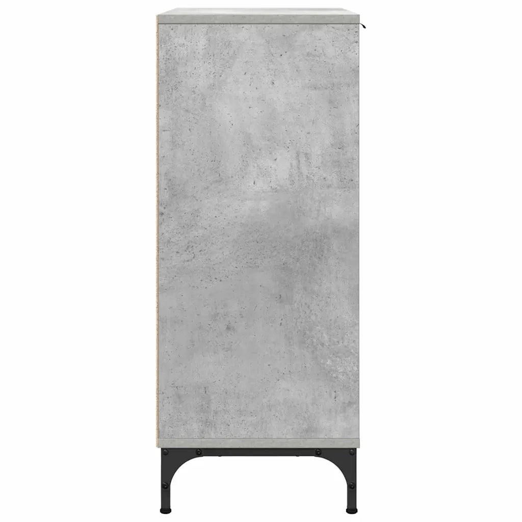 Credenza-Buffet-Armadio da cucina Grigio cemento 69.5 x 33 x 82 cm Legno multistrato