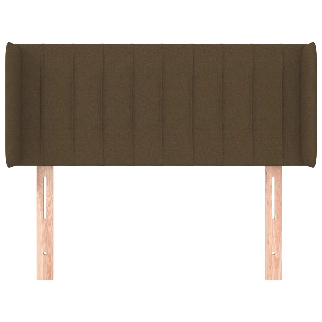 Testiera ad Orecchio Marrone Scuro 93x16x78/88 cm in Tessuto 3118991