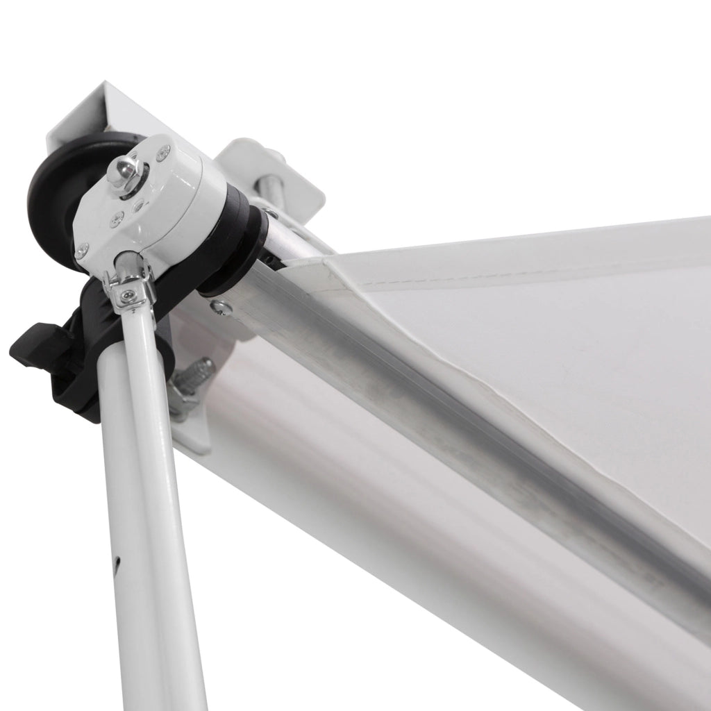 Tenda da Sole 3x1.5 m ¨C Zephmum ¨C Bianco con Manovella e Struttura Telescopica