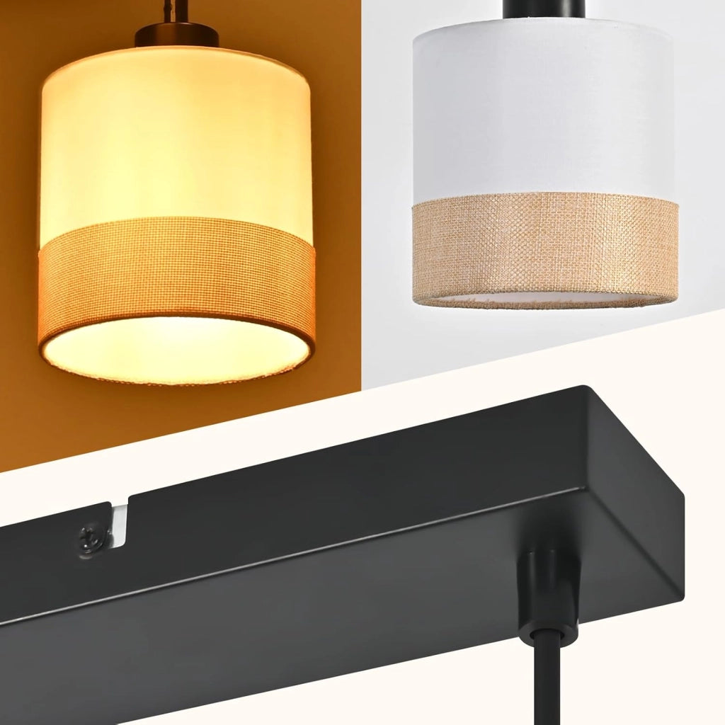 Lampada a sospensione ZMH E27 moderna bianca a 3 luci per soggiorno senza lampadina