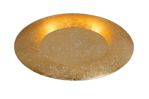 Plafoniera LED Lucide Foskal 12W 2700K tonda oro 34,5cm
