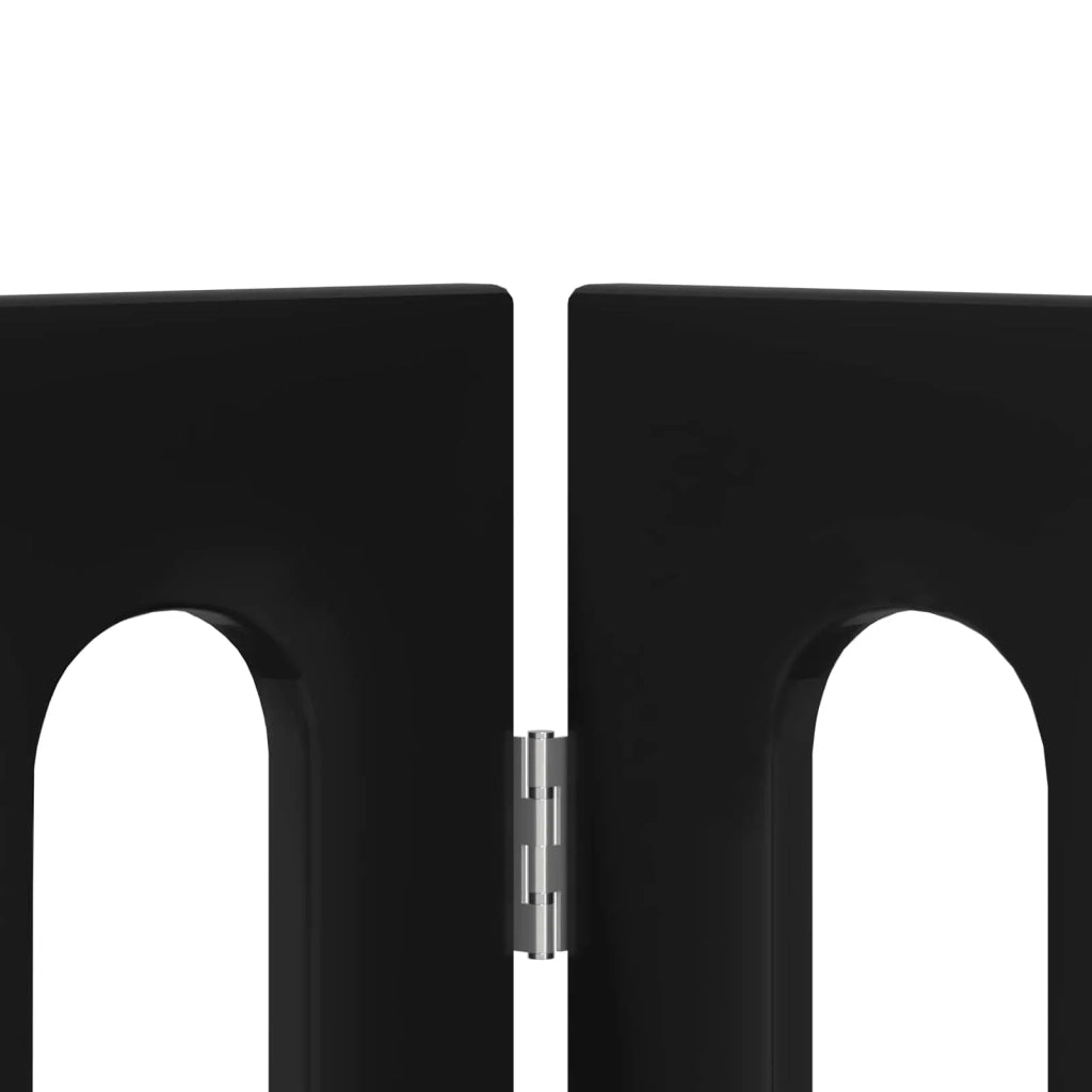 Recinto pieghevole per animali 2 pz Rovere Nero CFW8160680
