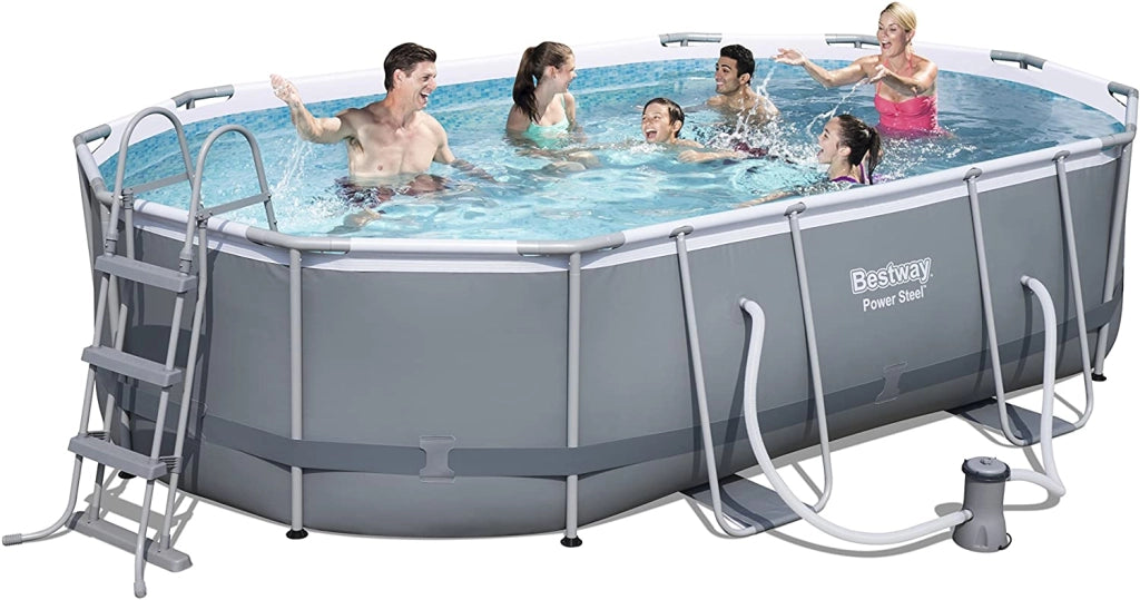 PISCINA OVALE C-TEL+POMPA 488X305X107 56448