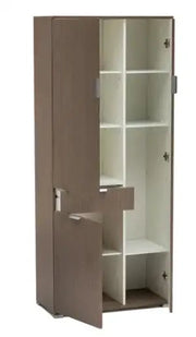 Armadio 3 ante + cassetto rovere grigio già montato L75 H174 P38