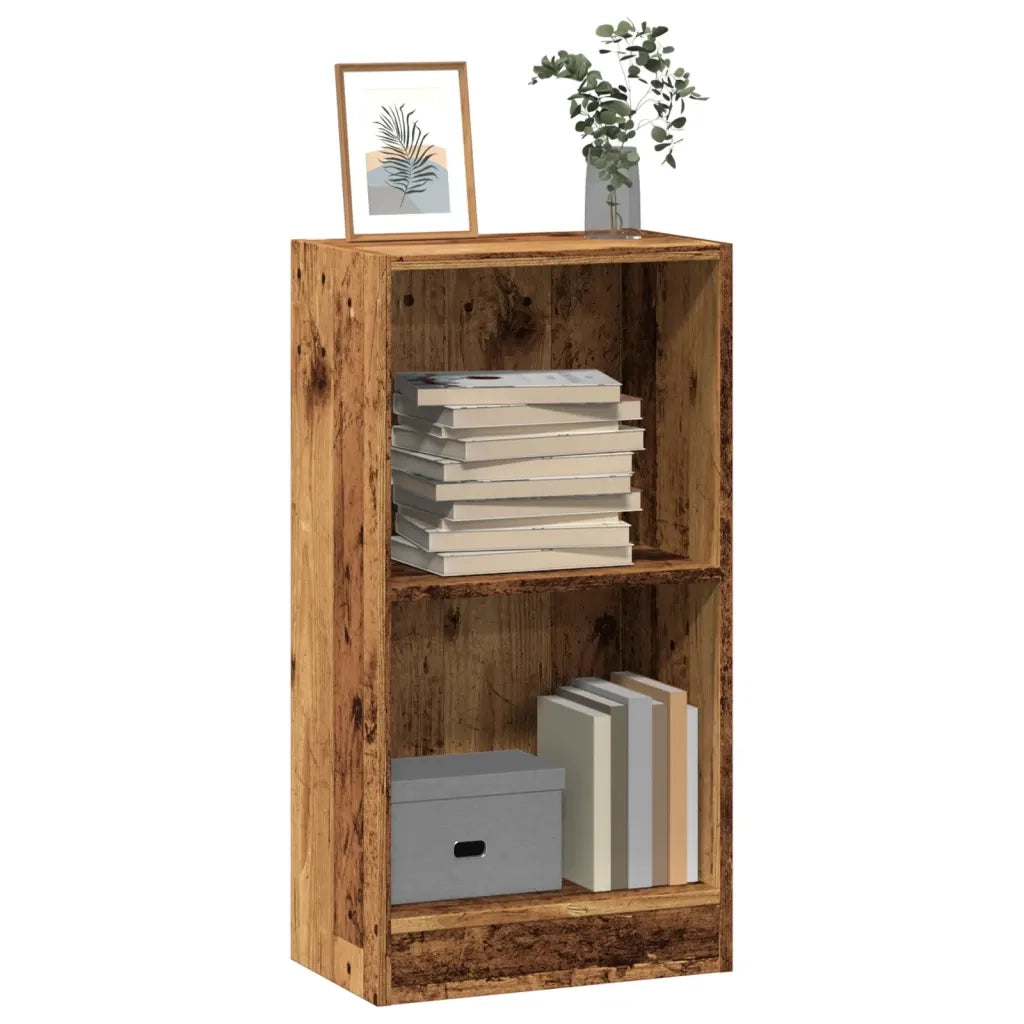 Libreria-Scaffale per Libri-Mobile di Stoccaggio Legno Antico 40x24x76 cm in Truciolato