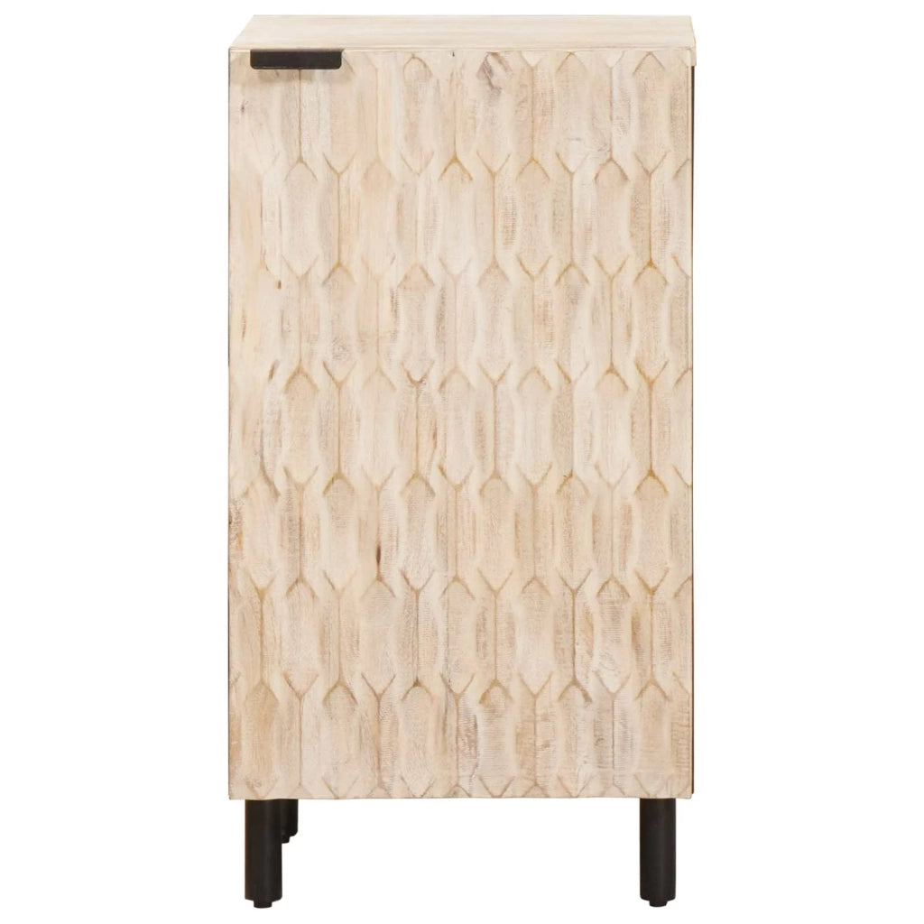 Credenza con porta-Buffet-Armadio da cucina Finitura Bianco Lavato 40 x 33,5 x 75 cm