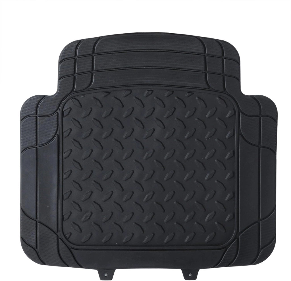 Tappetini Auto Universali Tagliabile Tappeto Antiscivolo Moquette Gomma Nero Set 4 Pezzi