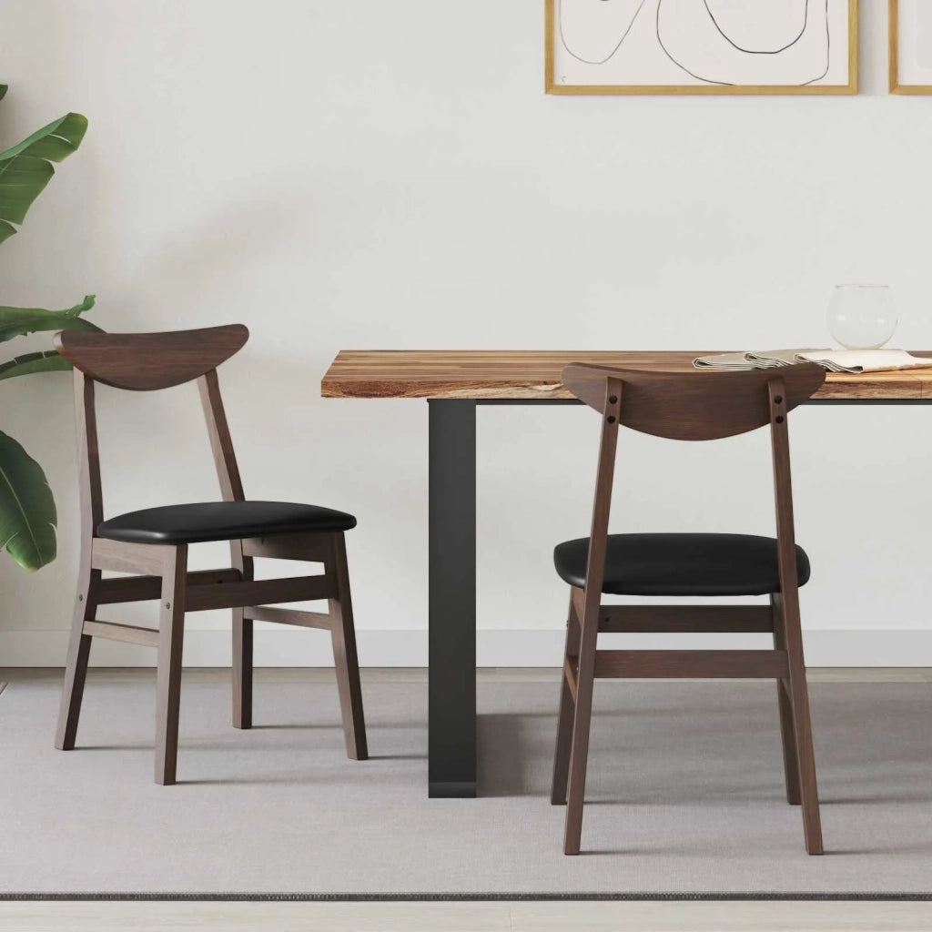 Sedie da pranzo 2 pz | Sedie da cucina Marrone Chiaro 42 x 47.5 x 81 cm