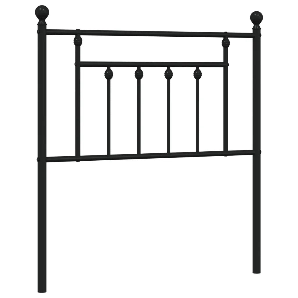 Testiera | Testata di Ricambio in Metallo Nero 80 cm