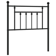 Testiera | Testata di Ricambio in Metallo Nero 80 cm