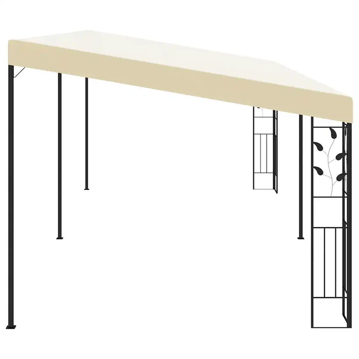 Gazebo a Parete 6x3x2,5 m Crema 47999
