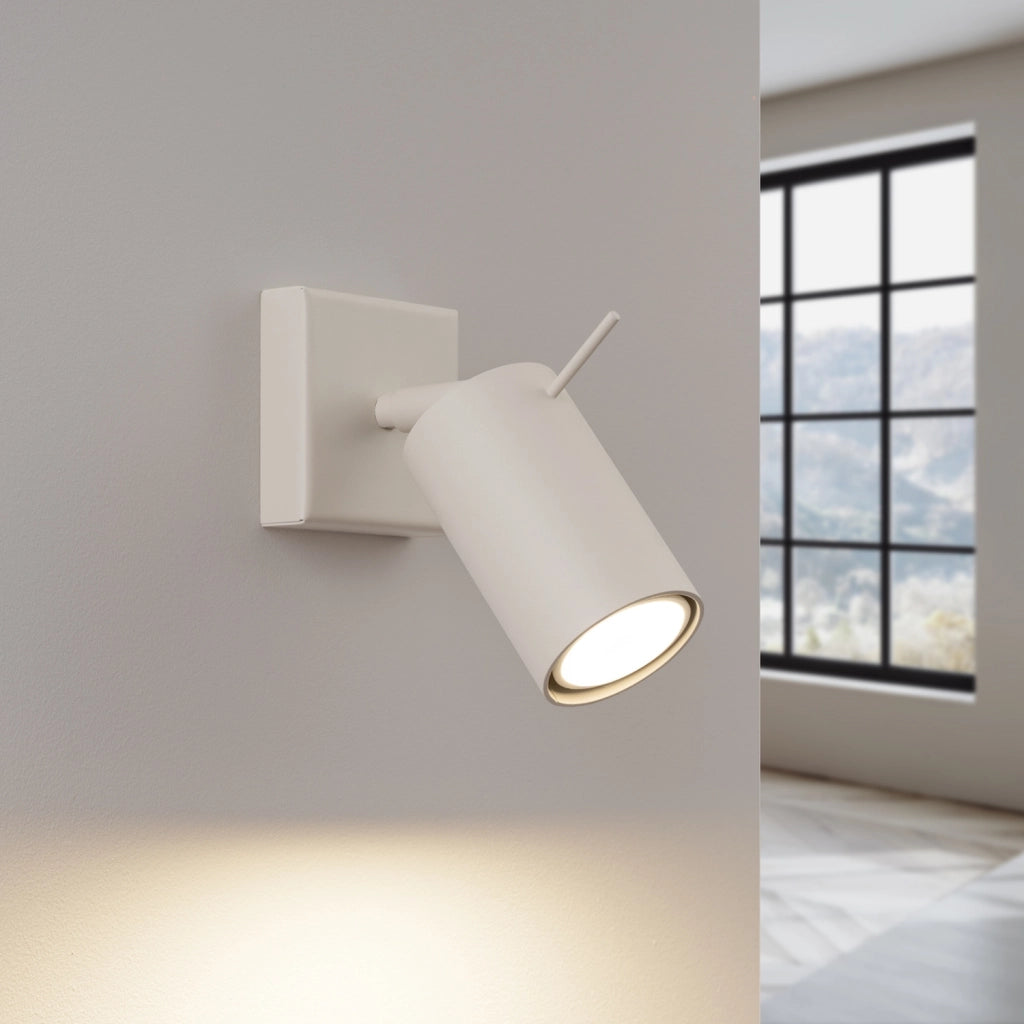 Applique da parete beige moderna orientabile GU10 10W