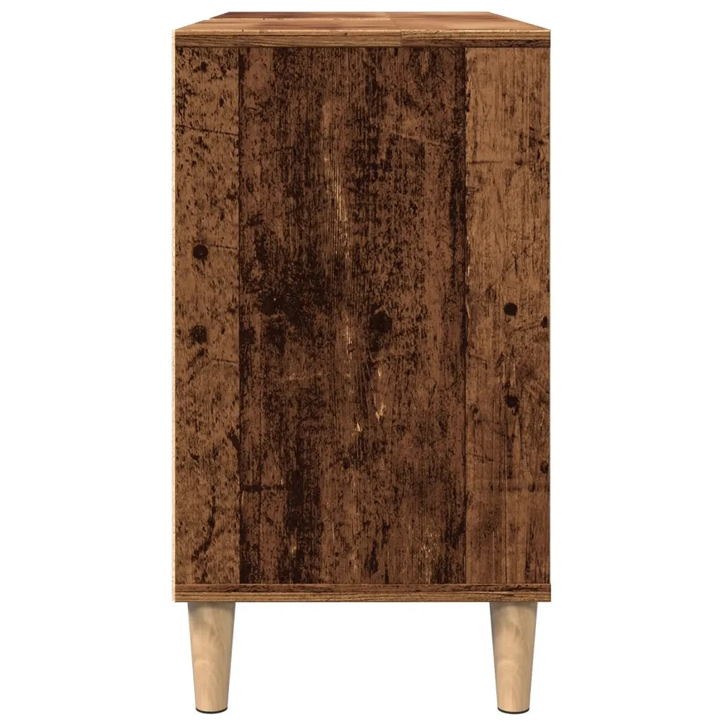Mobile da Bagno Legno Antico 80x33x60 cm in Legno Multistrato