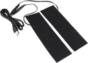 Mat di riscaldamento elettrico a carbonio in fibra di carbonio nero per i piedi - DC 5V