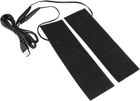 Mat di riscaldamento elettrico a carbonio in fibra di carbonio nero per i piedi - DC 5V