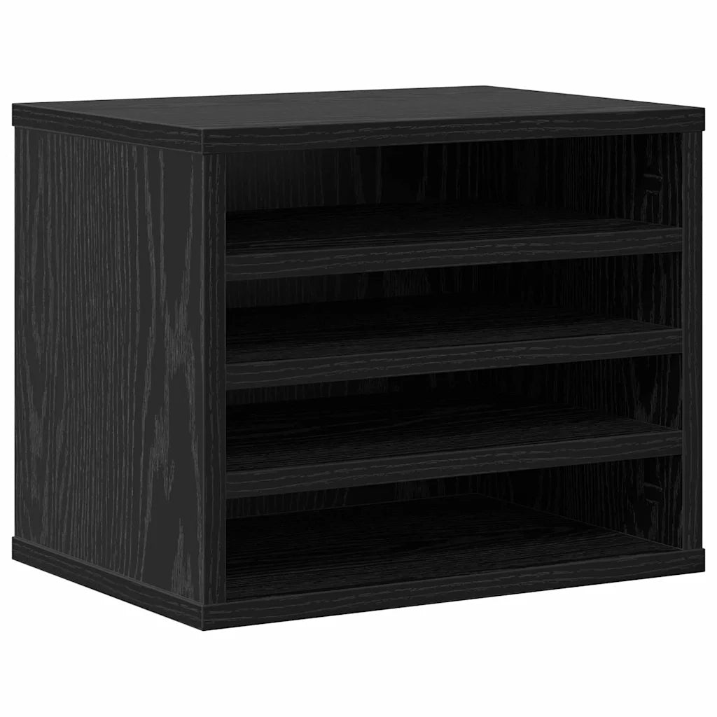 Organizzatore da scrivania Rovere Nero 36 x 26 x 29,5 cm 869203