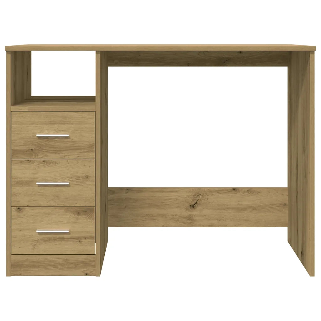 Scrivania Rovere Artigianale 102x50x76 cm in Legno Multistrato 855853