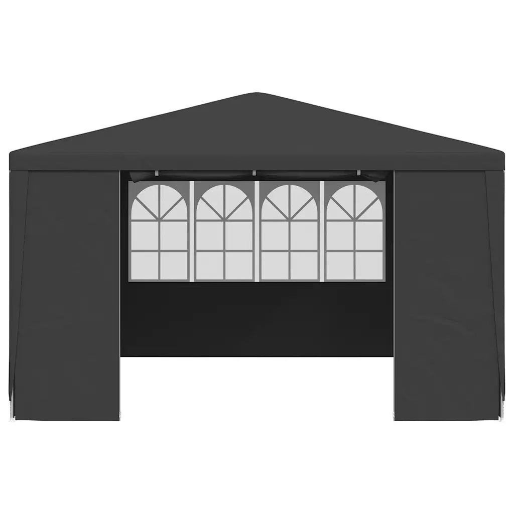 Gazebo Professionale con Pareti 4x4 m Antracite 90 g/m² 48535