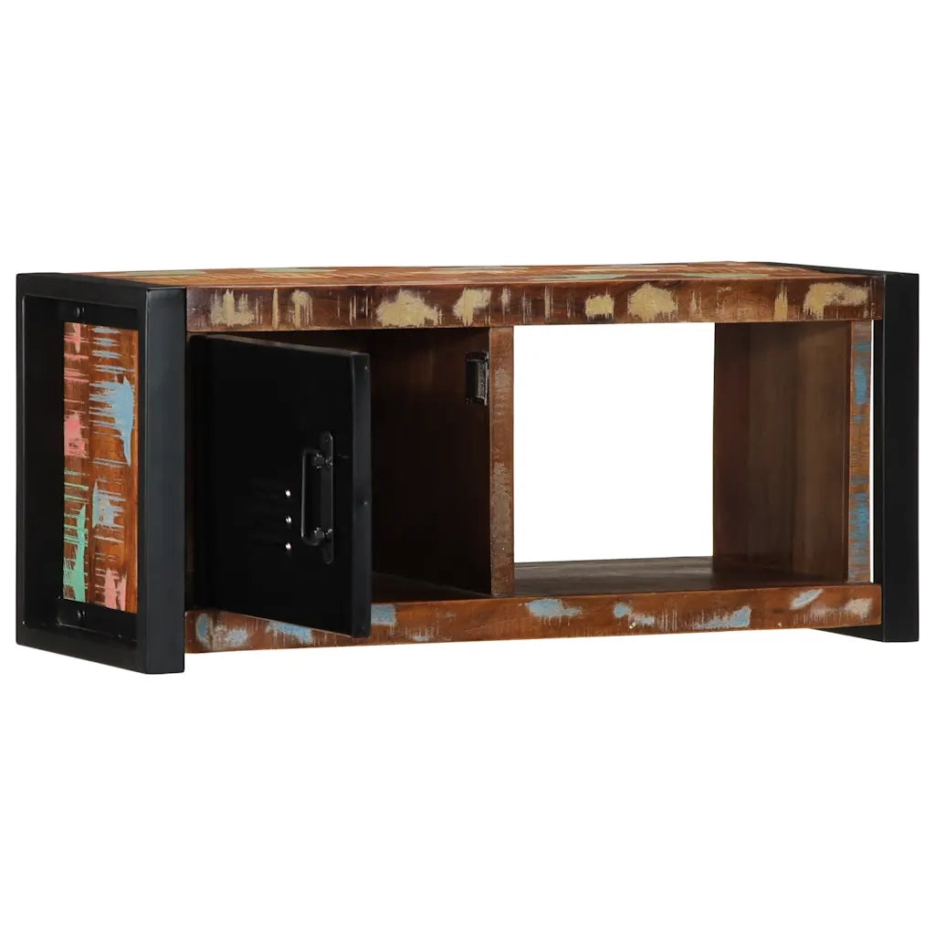 Mobile Porta TV 80x30x35 cm in Legno Massello di Recupero 4013596