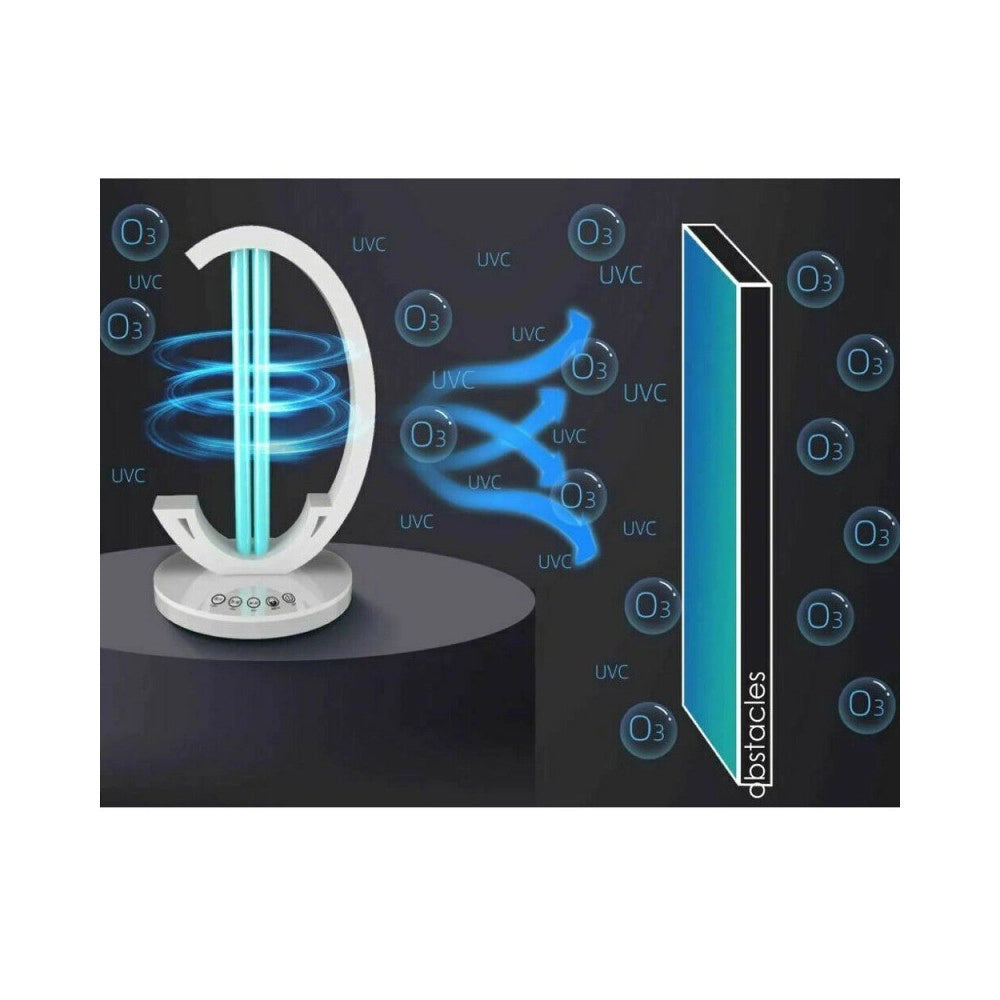Trade Shop - Lampada Uv Sterilizzatore Luce Ultra Violetta Germicida Germi Ozono Telecomando -