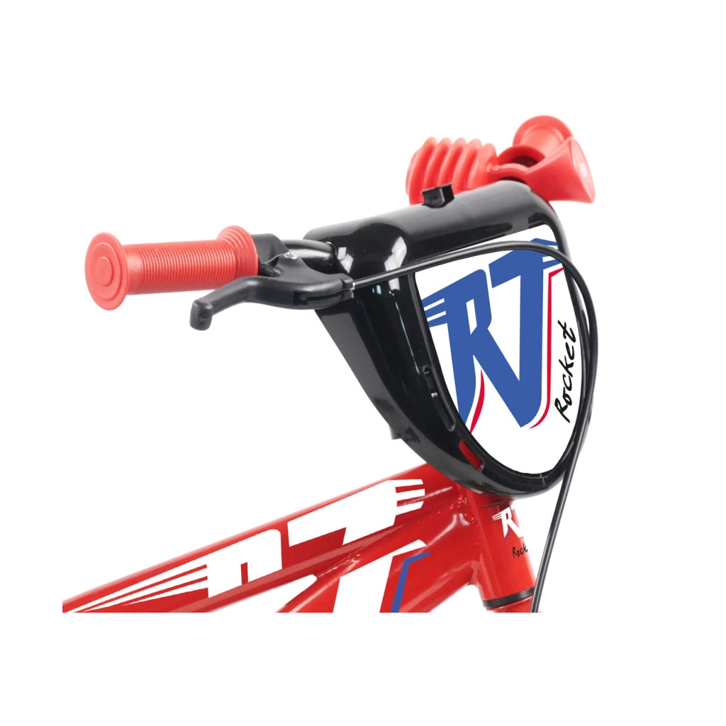 Bicicletta per Bambini 12" Rocket Freno Caliper e Stabilizzatori in Acciaio Hi-Ten Rosso