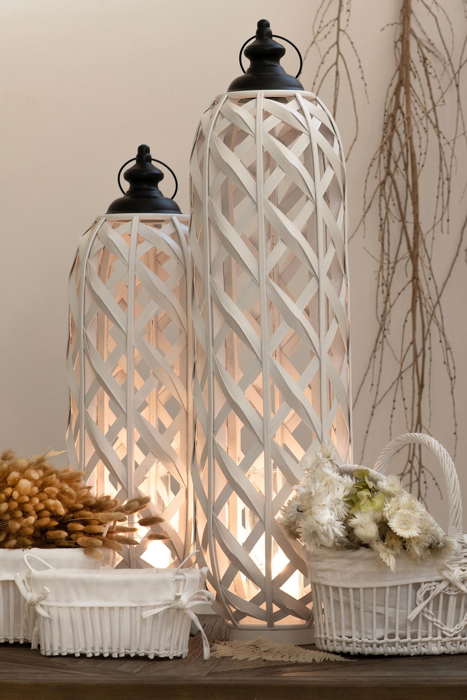 Lanterna in Bamboo H 96 cm