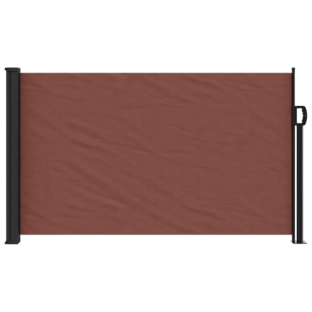 Tenda da Sole Laterale Retrattile-Tenda parasole per balcone per giardino Marrone 117x300 cm