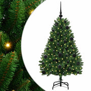Albero di Natale | Decorazioni natalizie artificiale Verde 120 cm PVC e Metallo