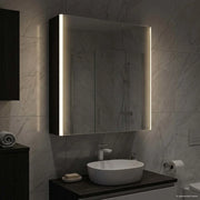 Mobiletto per specchio da bagno Rovere Nero 63,5 x 15,5 x 70 cm 889240