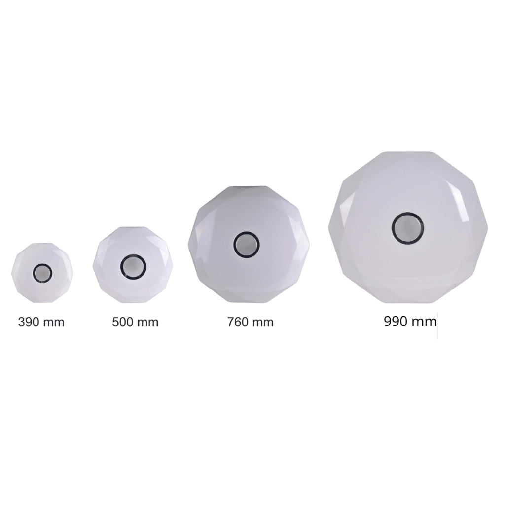 Plafoniera LED 50cm dimmerabile con telecomando Polux