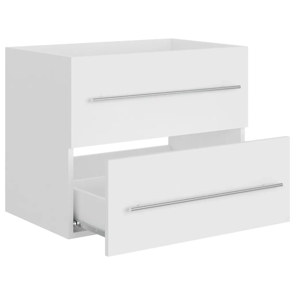 Armoire d'évier Blanc 60x38,5x48 cm Bois d’ingénierie