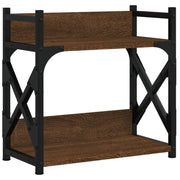 Supporto per stampante scrivania/ufficio a 2 ripiani 40 x 20 x 40 cm marrone 02_0044785