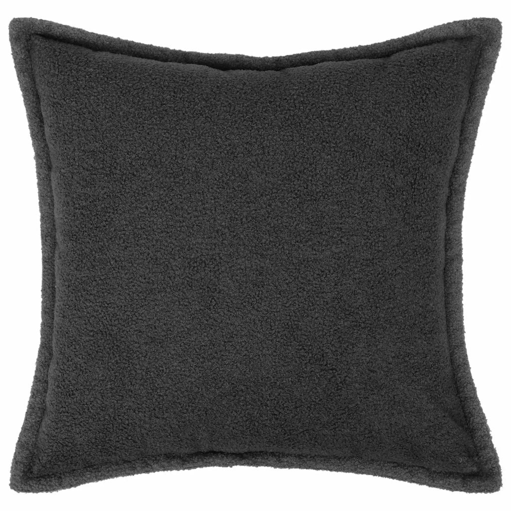 Federa 2 pcs HOUTEN Grigio Scuro 80 x 80 cm Bouclé 921669