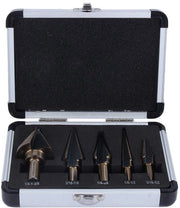 Set di Trapani con Applicazione Ti-Coata HSS - Adatto per Legno/Plastica/Ferro - Manico a Sezione Esagonale - Duraturo - Incluso Contenitore di Protezione - Kit di Trapani
