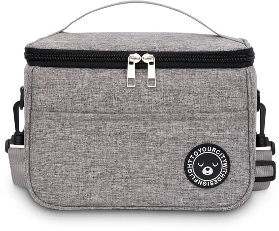 Picnic Tas Isolato 6.4L, Borsa di Pranzo, Borsa di Pranzo Opvoluta, Borsa di Pranzo Geisolata, Borsa di Pranzo Portatile, Borsa di Pranzo per Ufficio, Viaggio, Picnic