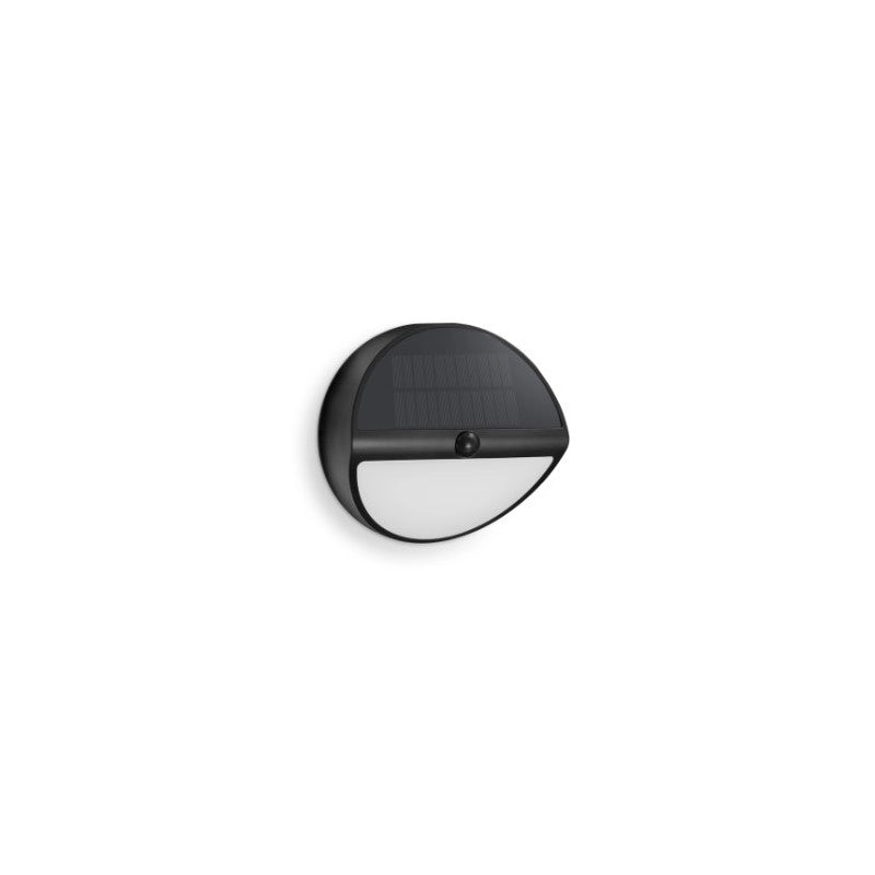 Plafoniera LED solare Aura tonda 5 W Nero – Elegante per esterni – Century